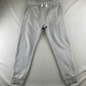H&M Divided Grey Sweatpants Joggers Drawstring Waist Pockets Lounge Chill Size L